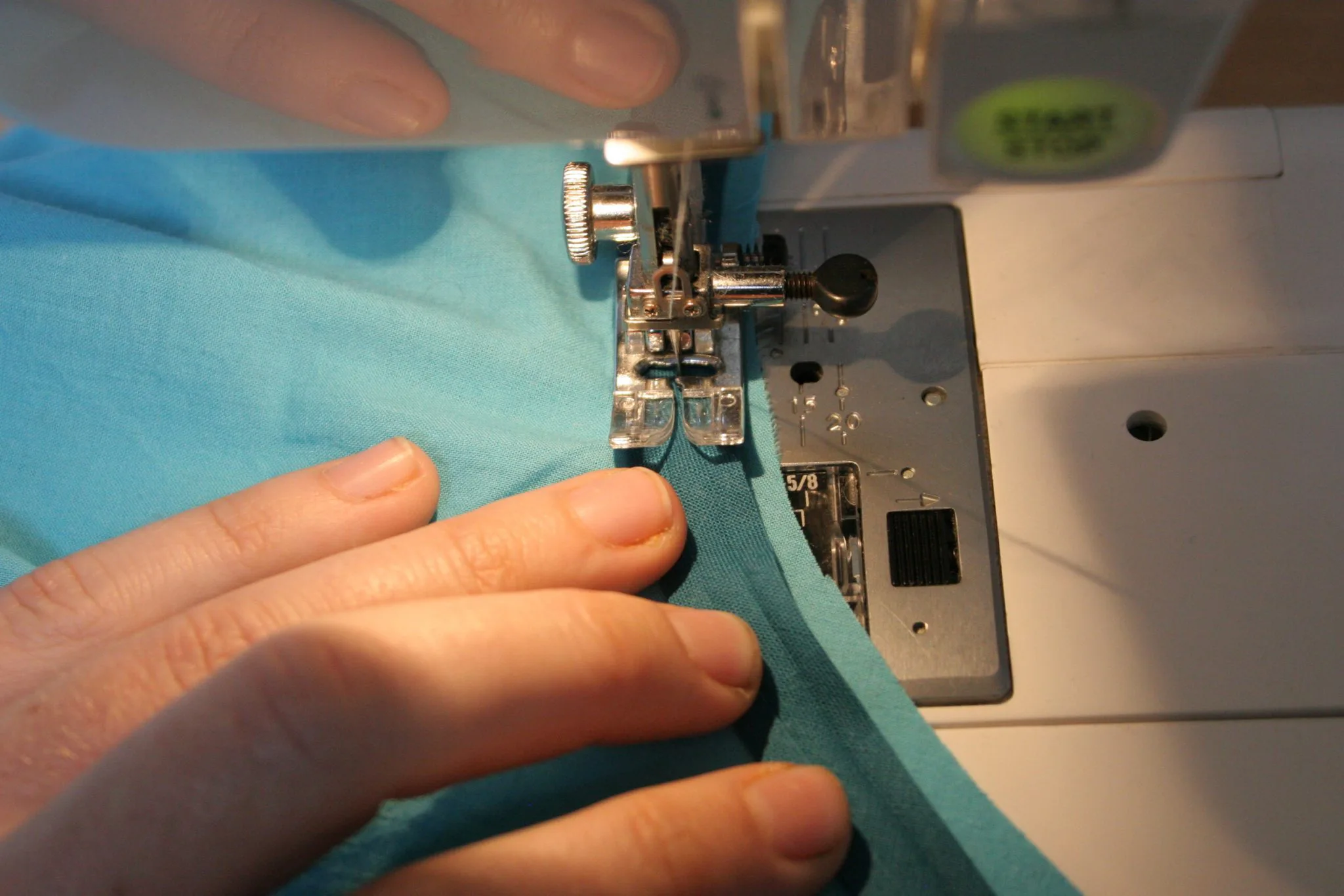 How to finish a neckline with bias tape