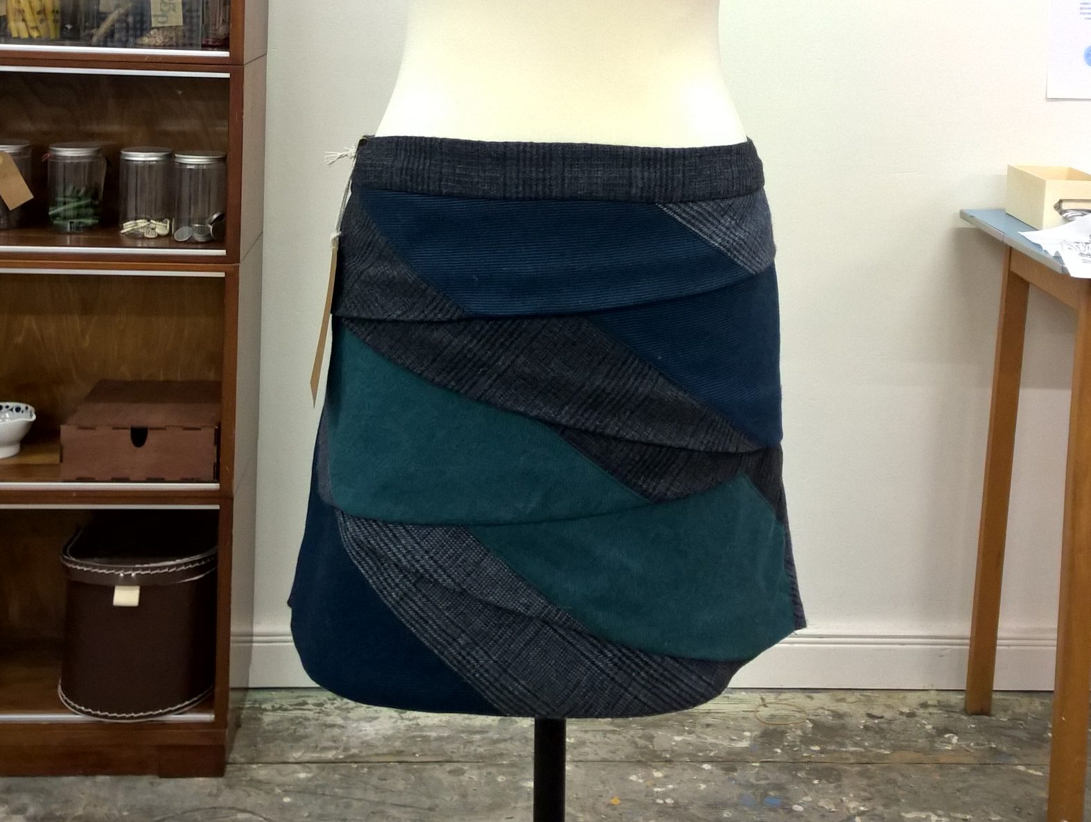 Tweed Jade Skirt