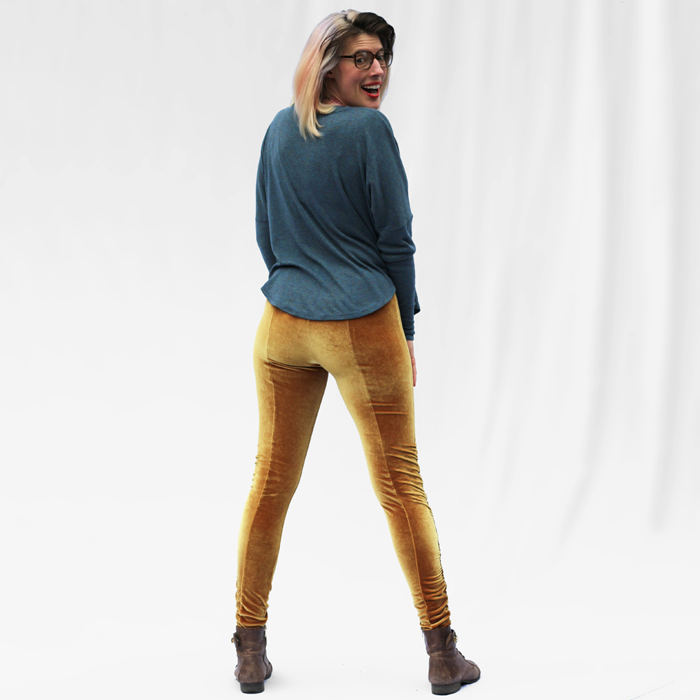Erin in Citrus Leggings by Tuesday Stitches - View A