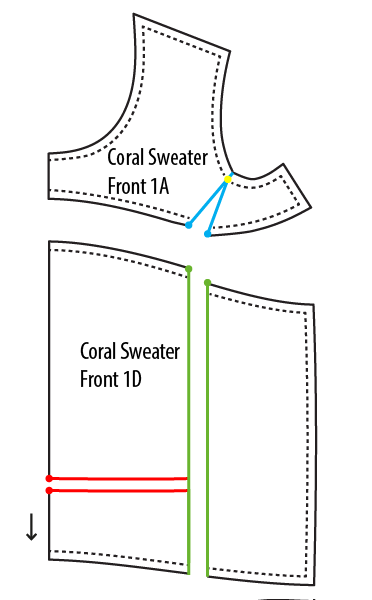 How to do a Full Bust Adjustment on the Coral Sweater/Dress – Paprika ...