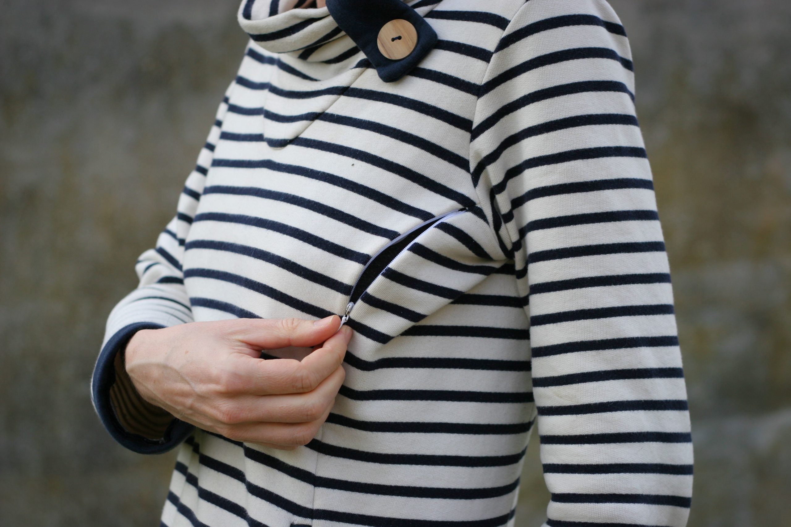 Jasper Sweater Princess Seam Nursing Hack